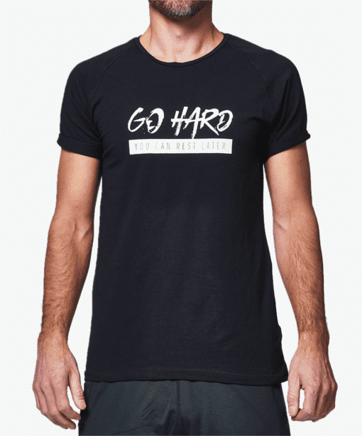 GHOGH_GO HARD T-shirt Black