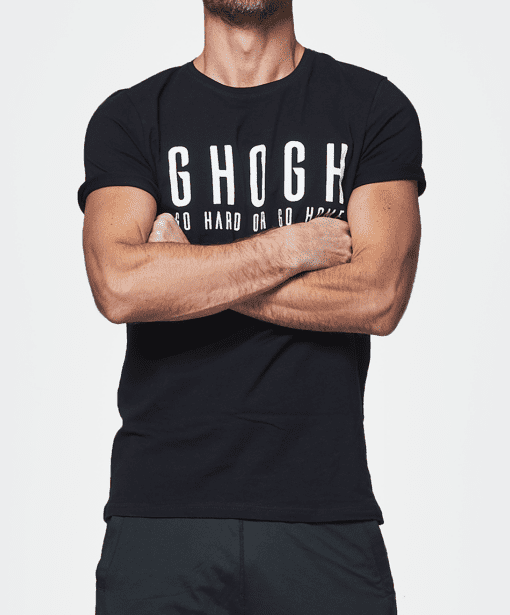 GHOGH_T-Shirt_GO HARD OR GO HOME print
